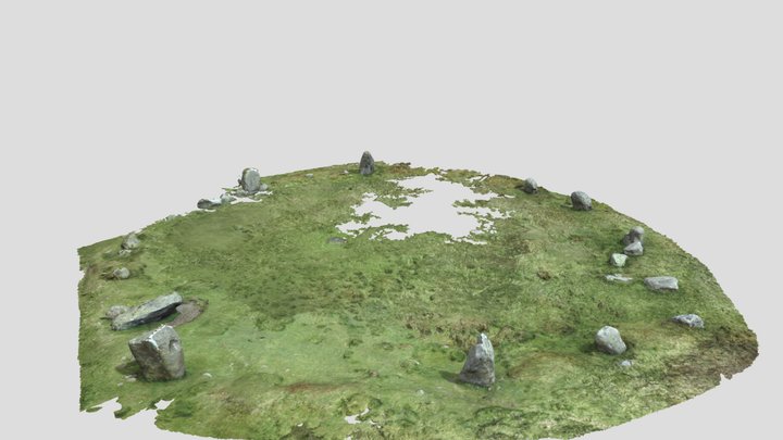 Penmaenmawr Druids Circle 3D Model