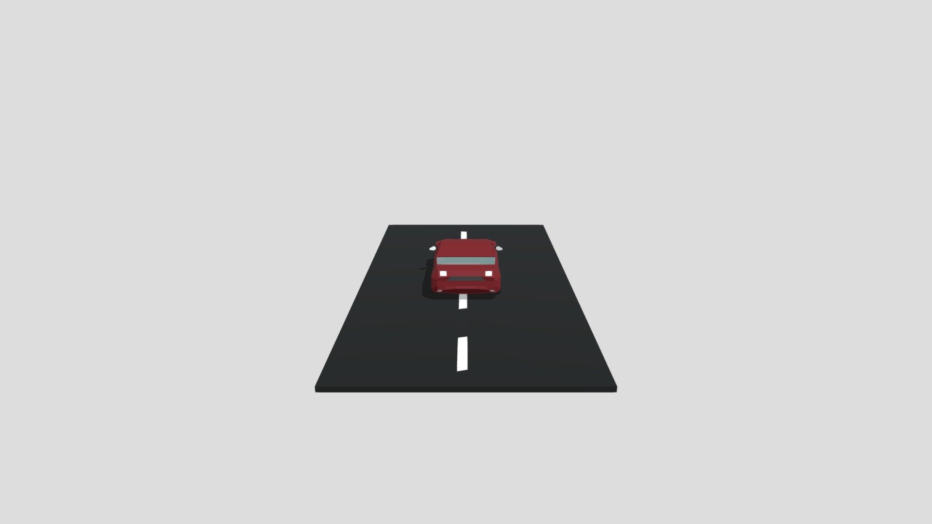 low poly car