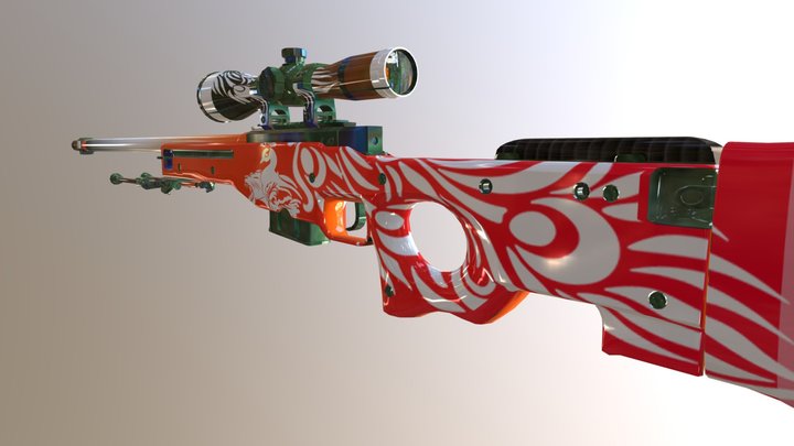 AWP | REOG [WHITE] 3D Model