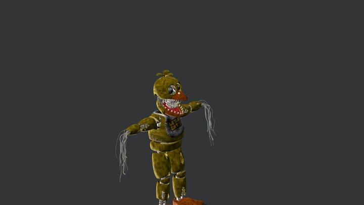 withered_chica_by_thudner_ddqetqk EEVEE port by 3D Model