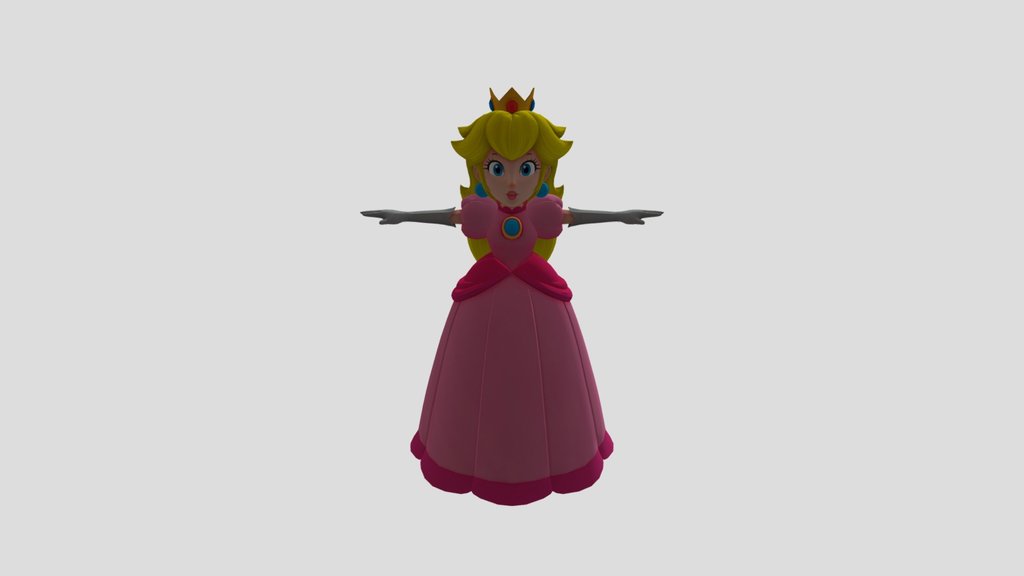 princess peach super mario odyssey rigged GTLF