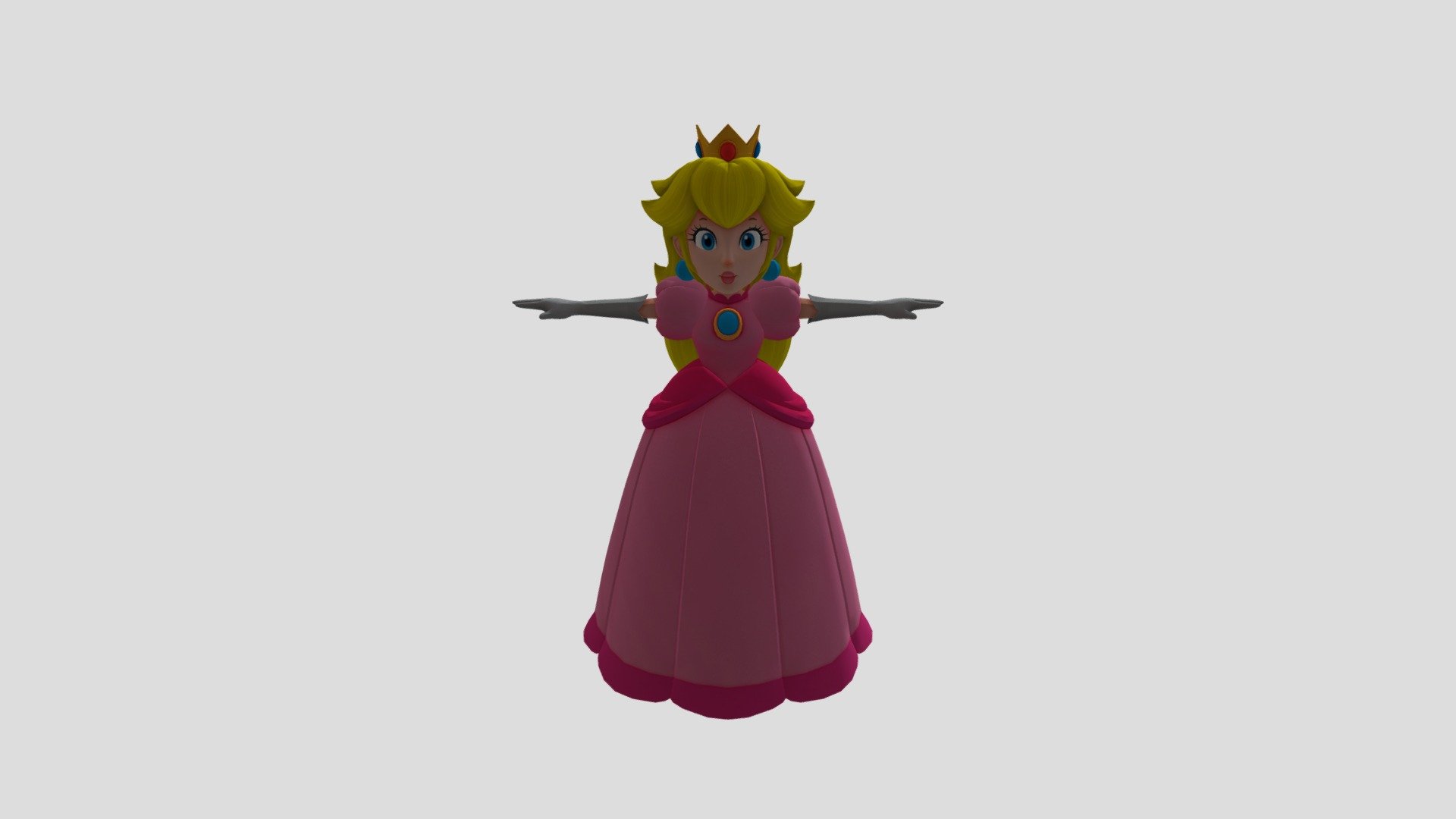 princess peach super mario odyssey rigged GTLF
