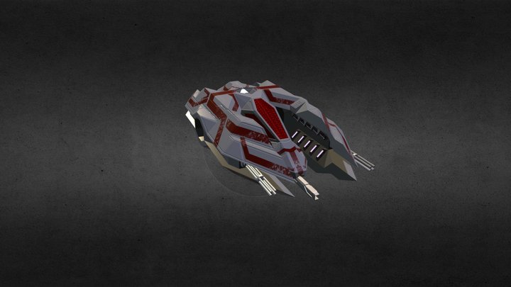 Spaceship fighter Lenero 3D Model