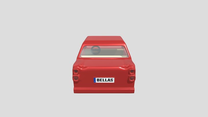 Cartoon Car 3D Model