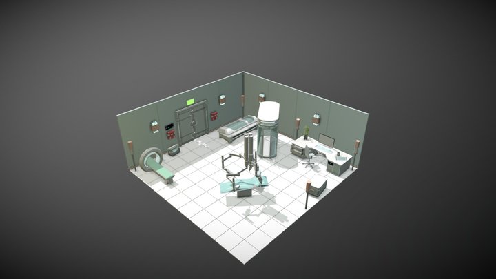 Scifi Medic / Cryo Station 3D Model