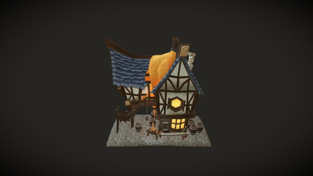 Beekeeper's House - 3d Model By Nora (@lumme) [61cabce] - Sketchfab