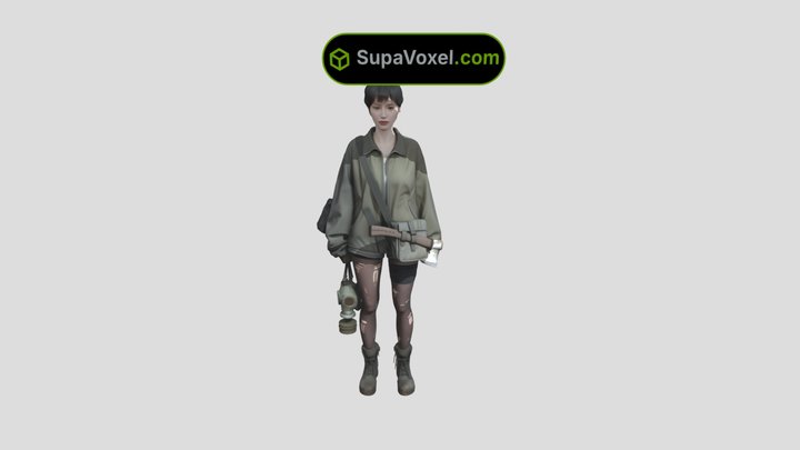 Post-Apocalyptic - Tripo AI 3D vs SupaVoxel