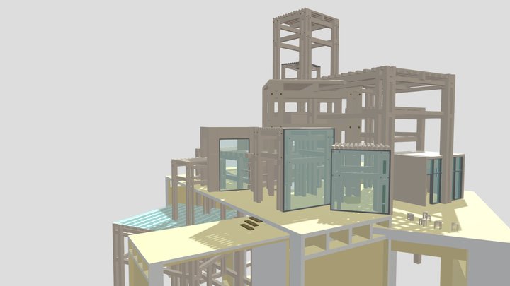 architecture like furniture 01 3D Model