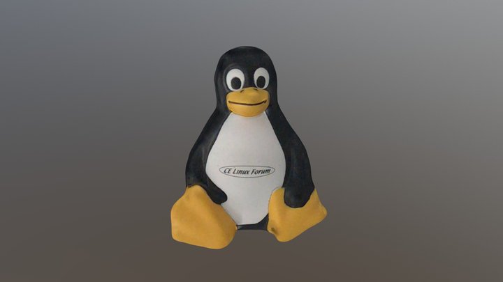 Tux (Linux Penguin) 3D Model