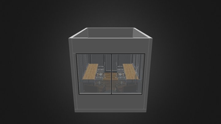 4 Workstations - Medium - Option 2 3D Model