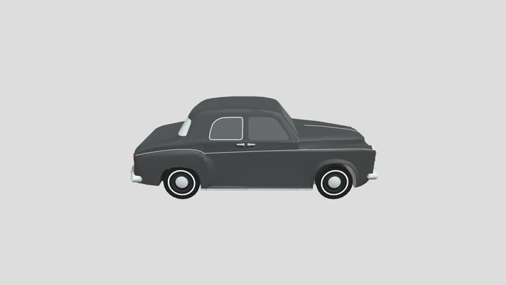 Rover-P4 1960 lowpoly for 3D-printing