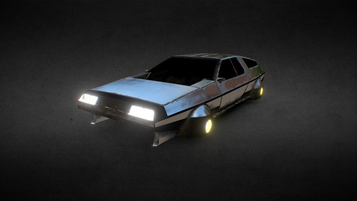DeLorean Anti Grav 3D Model
