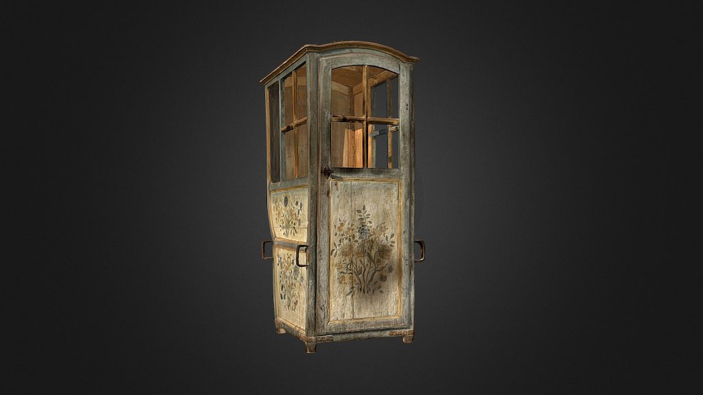 Chaise à porteurs — Sketchfab embed 3D viewer