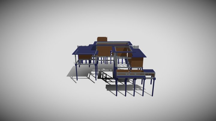 Recanto das Canjaranas - vinhedo 239,00 m² 3D Model
