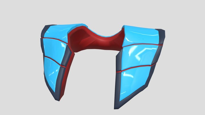 Poco Armor Shoulder 02 – Free 3D Model STL