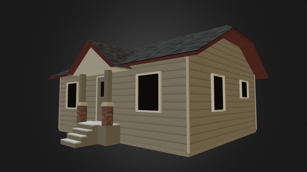 Wartime Bungalow - 3D model by Imagine3D [61d646e] - Sketchfab