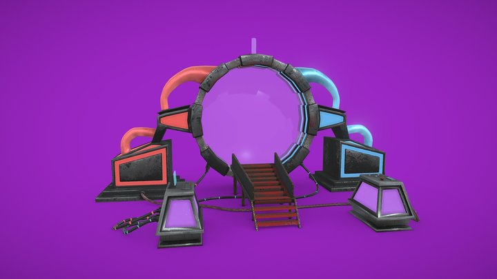 Portal Ciencia Ficción 3D Model