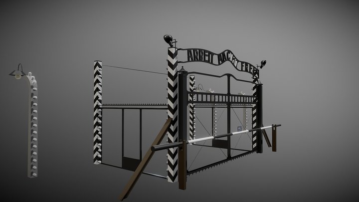 Auschwitz - Arbeit Macht Frei 3D Model