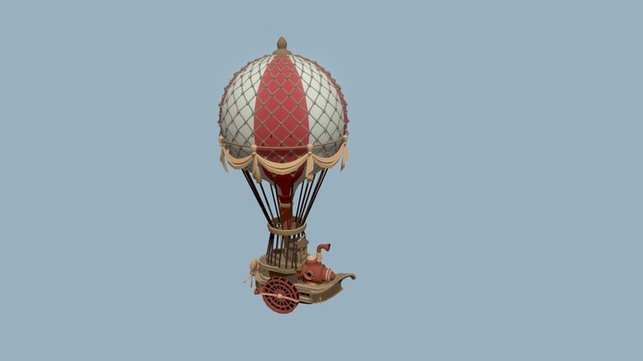 HW 06 - detailing (1 of 3) - Hot Air Balloon 3D Model