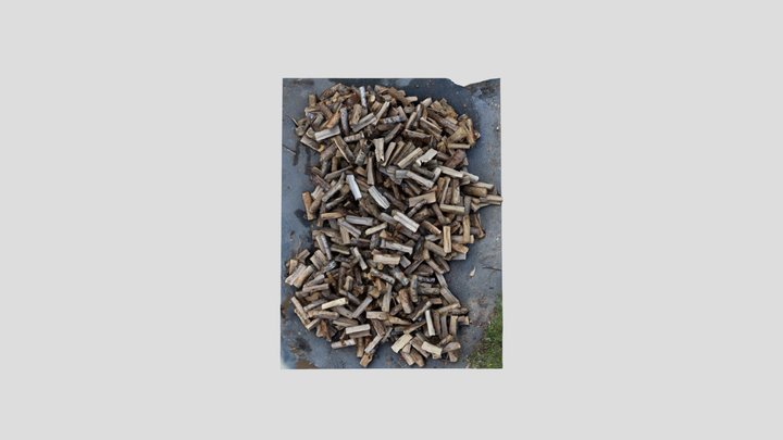 One Cord of Firewood - Piled (med) 3D Model
