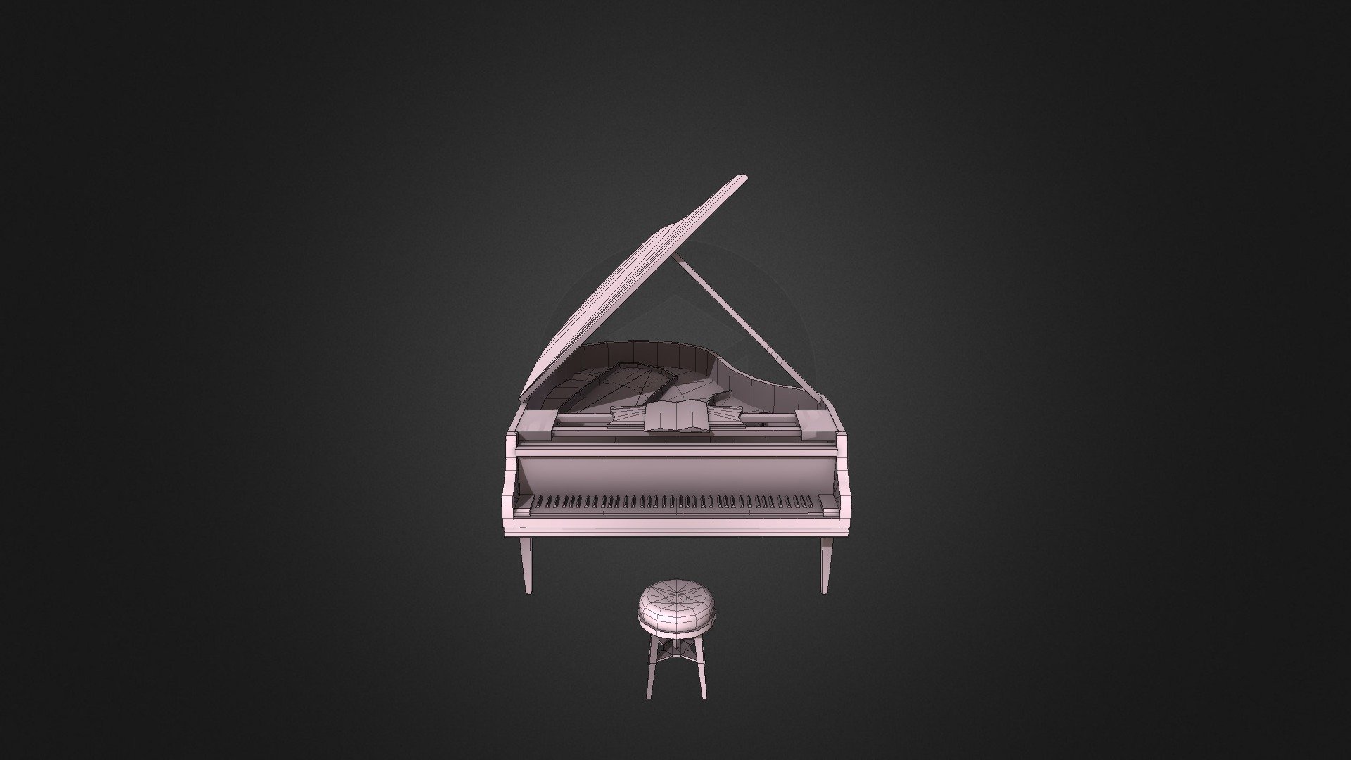 Piano - 3D model by Denis V (@xb33) [61d9d9d] - Sketchfab