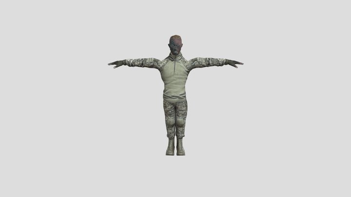 Dangle Chin Zombie 📌 3D Model