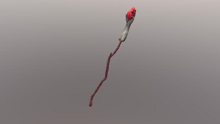 Necromancer Staff 3D Model