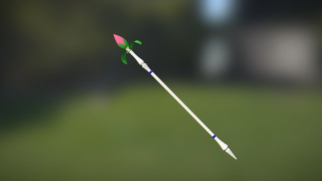 Aqua's Staff 3D Model