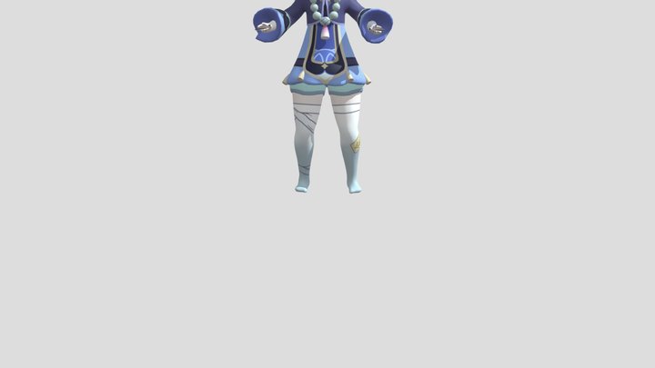 QiQi Look Over Shoulder 3D Model