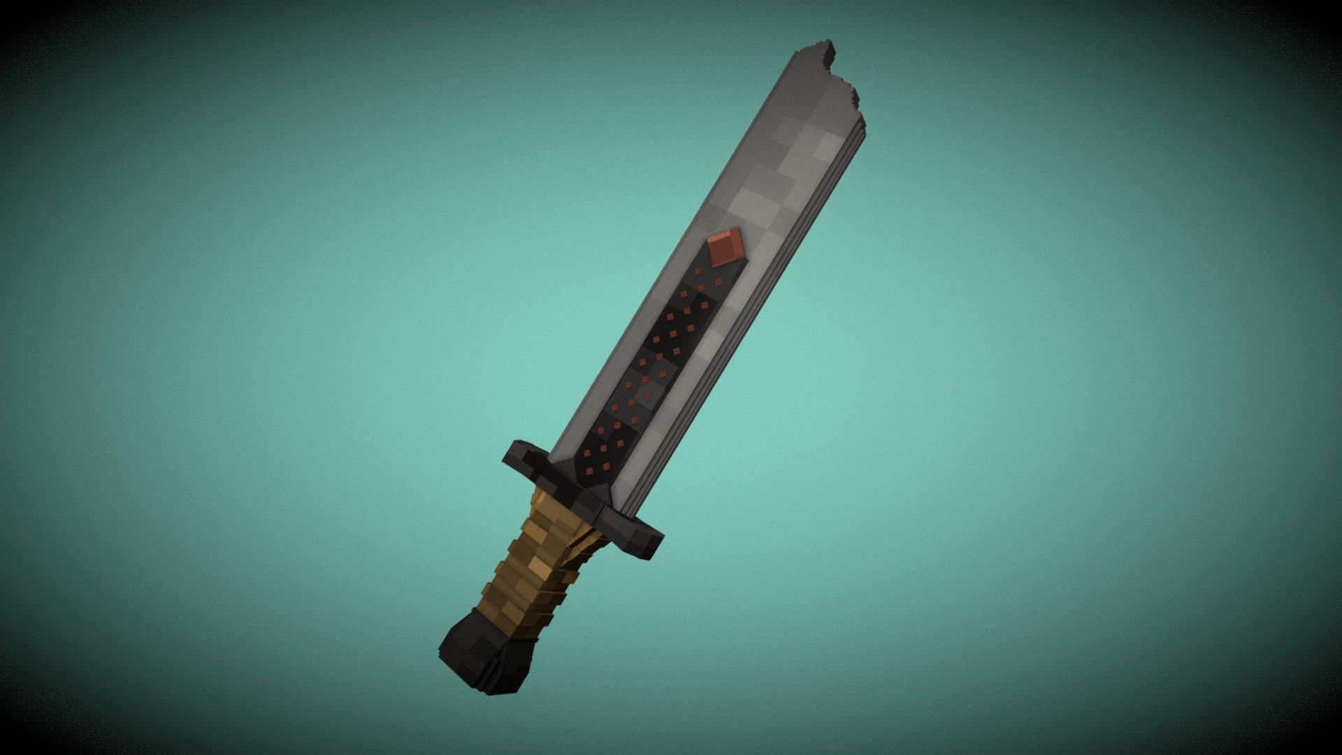 3D model Minecraft Sword Pack VR / AR / low-poly