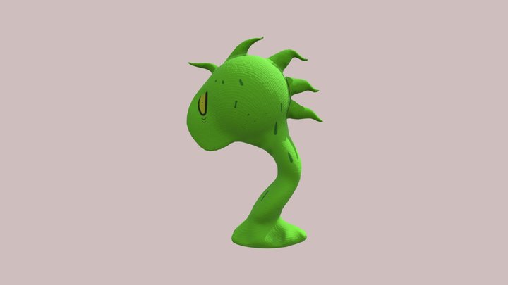 A Plant Creature 3D Model