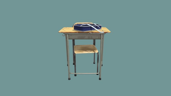Chair_and_table_2 3D Model