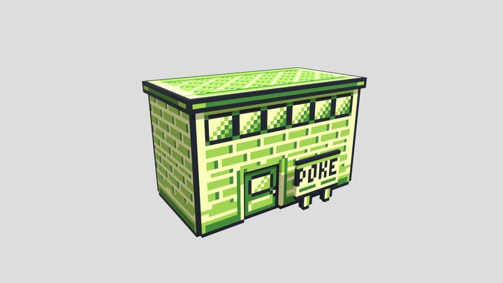 Poké Center Gameboy 3D 3D Model