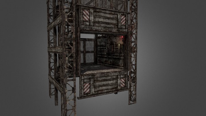 Freight Elevator 3D Model