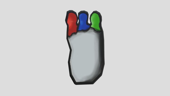 Gorilla Tag Foot Painter Badge 3D Model