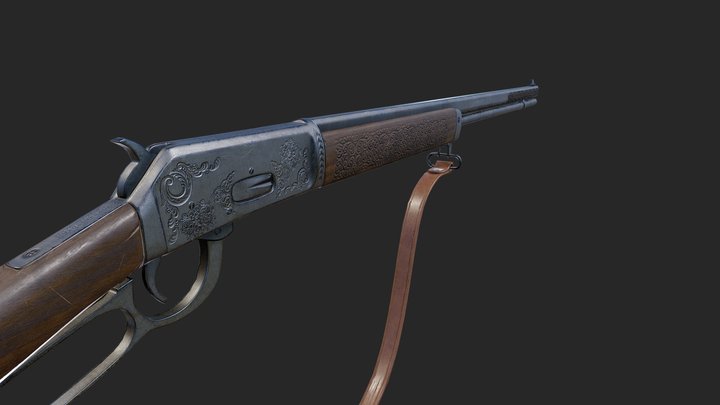 SM Winchester Rifle 3D Model