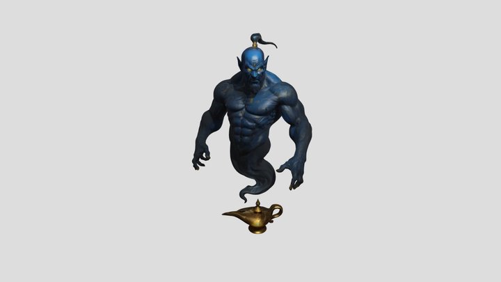 Genie de la lampe 3D Model