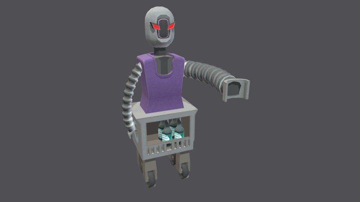 Bartender Enemy 3D Model