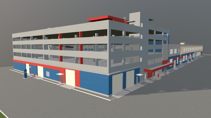 Производственный комплекс 3D Model