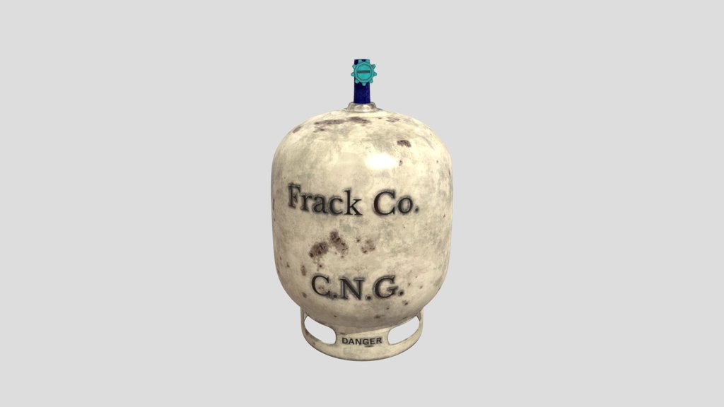 Gas Bottle Rusty Tank