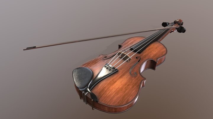 Asset Violin 3D Model