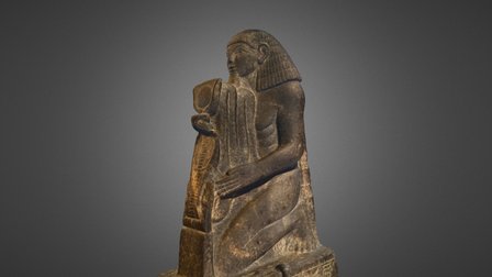Kneeling statue of Senenmut 3D Model
