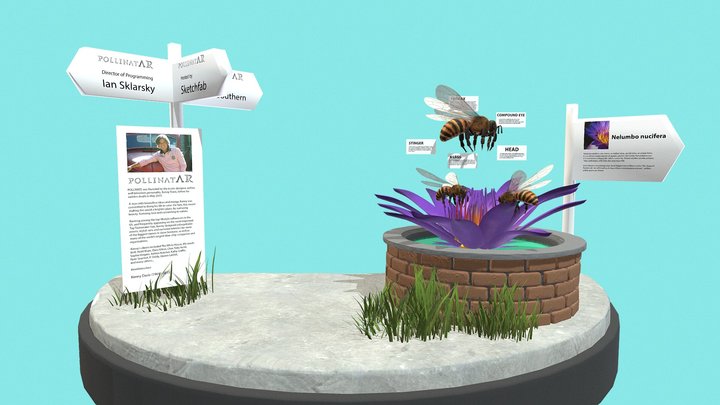 POLLINATE-NYC Bloom OCULUS Earth Day 2022 3D Model