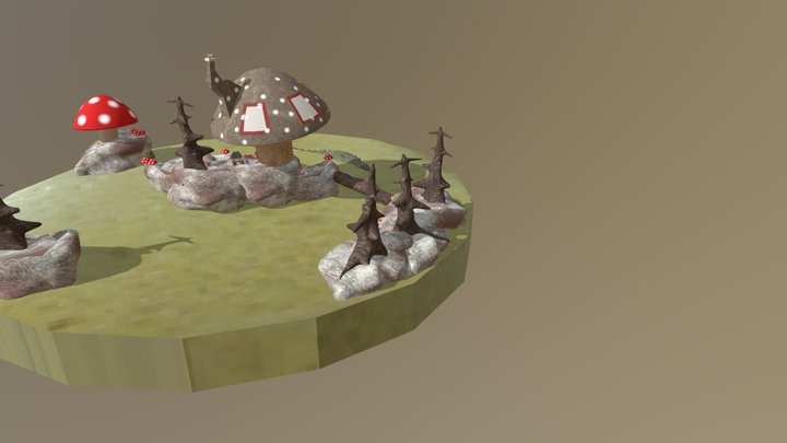 Organic Scene 3D Model