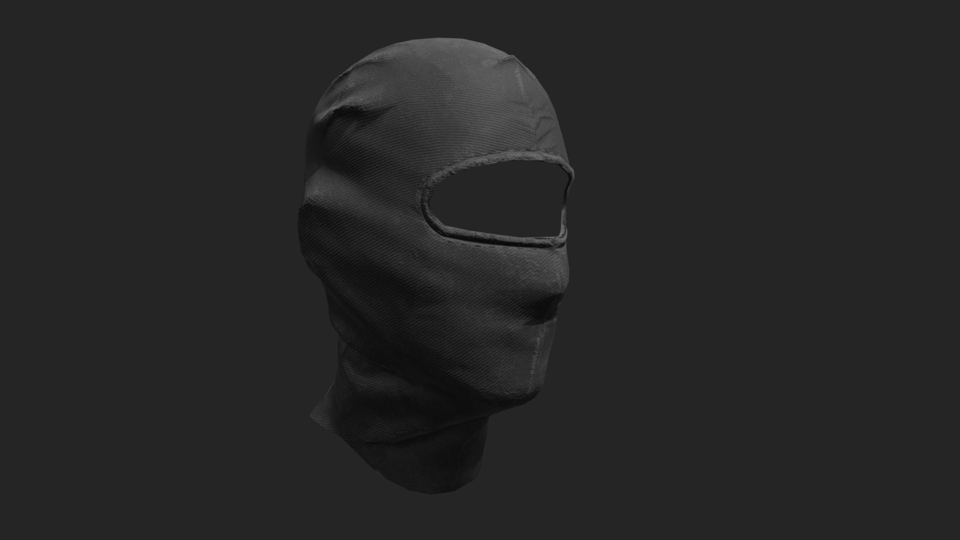 3D model Balaclava - This is a 3D model of the Balaclava. The 3D model is about a person wearing a mask.