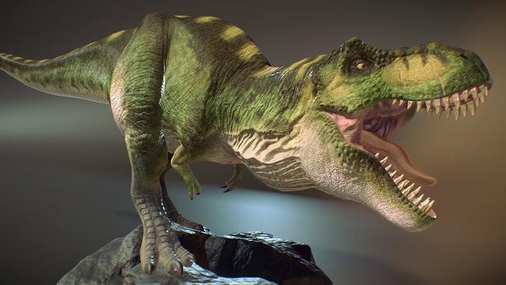 T-rex Buck The lost world jurassic park fan art 3D Model