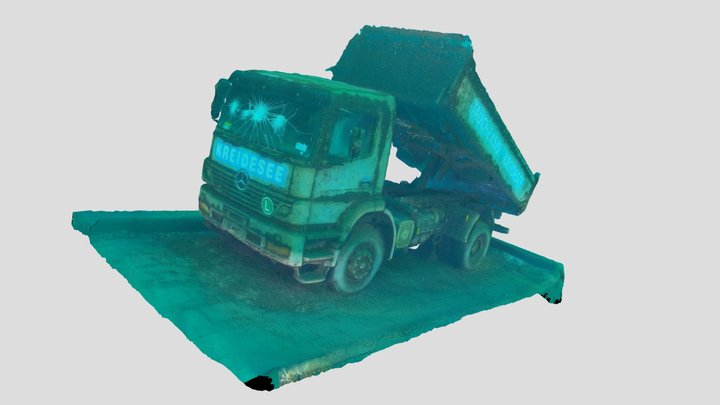 Kreidesee Hemmoor - Rüttler LKW (Action Cam)) 3D Model