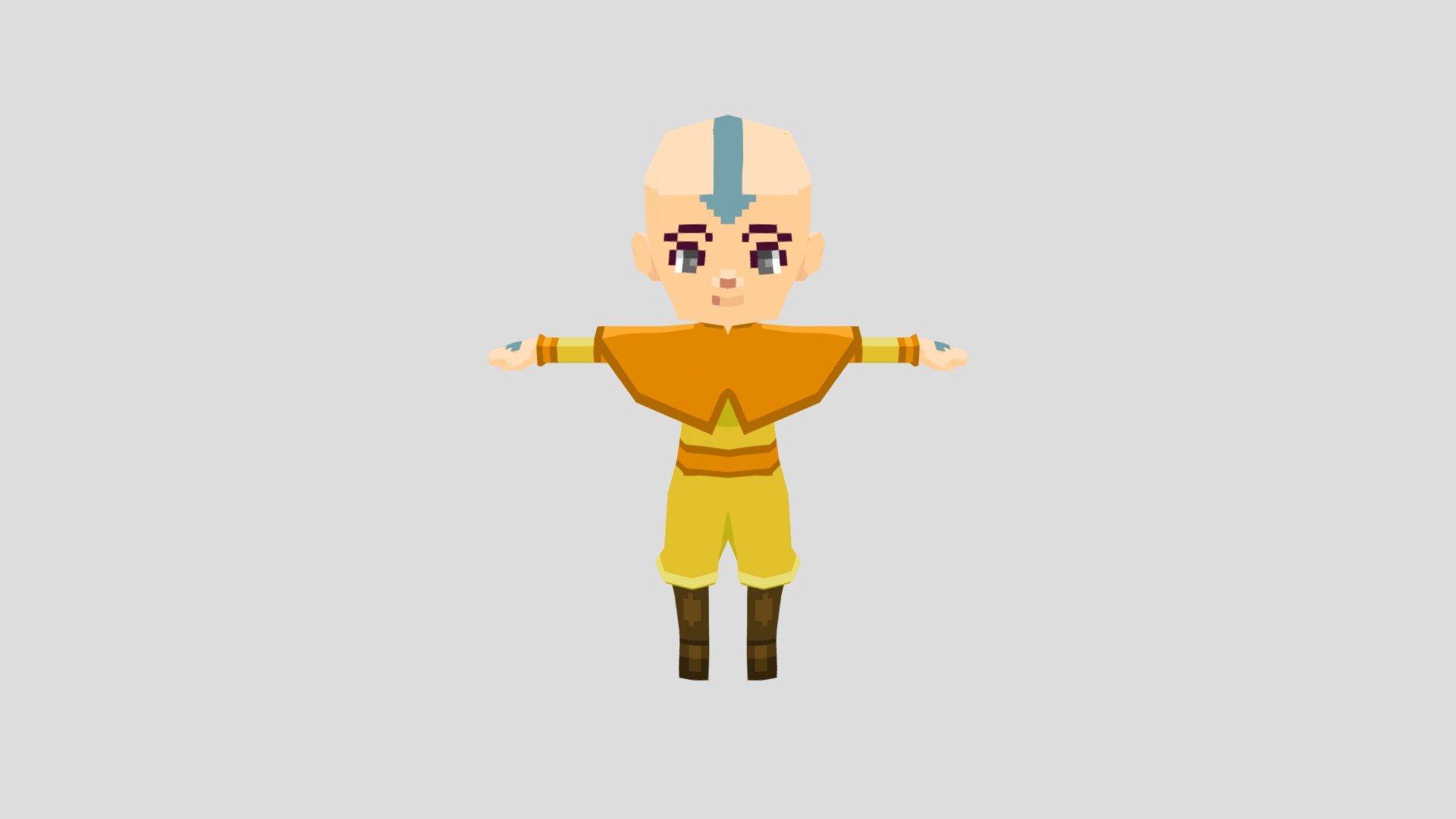 Avatar Aang Fanart - Download Free 3D model by Sebastian Nebaeus [61e2dcb]  - Sketchfab