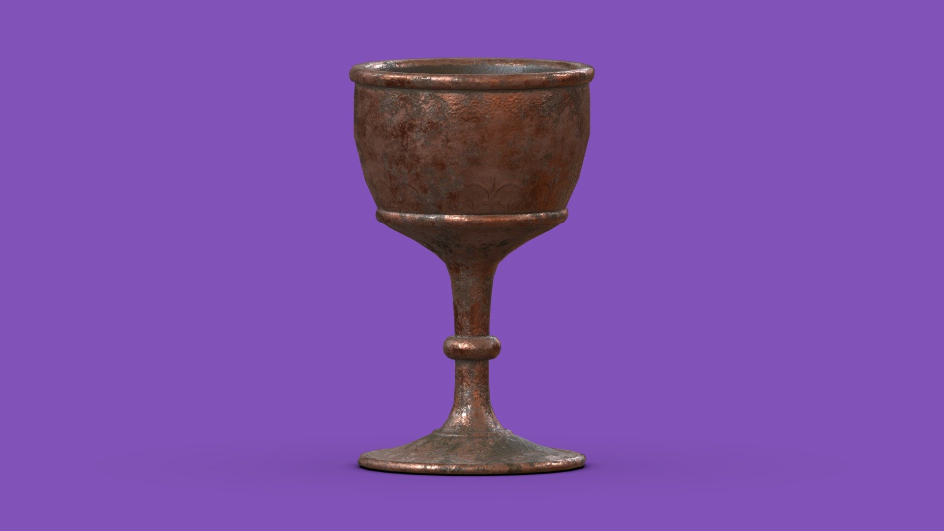 Worn Copper Goblet