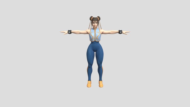 Fighter Stance Model 3D Model